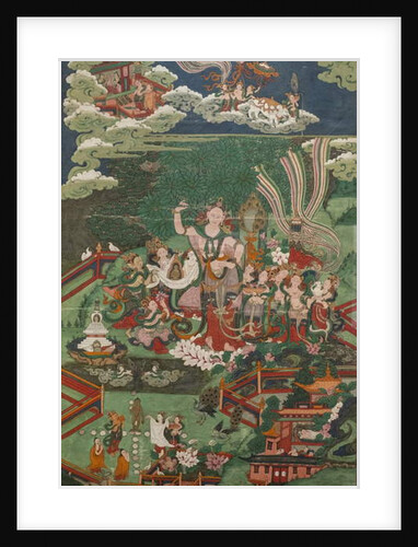 The birth of Siddharta and other scenes. East Tibet. Second half of the 19th century. by School Tibetan