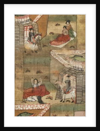 The four meetings of the Bodhsisattva by Chinese School