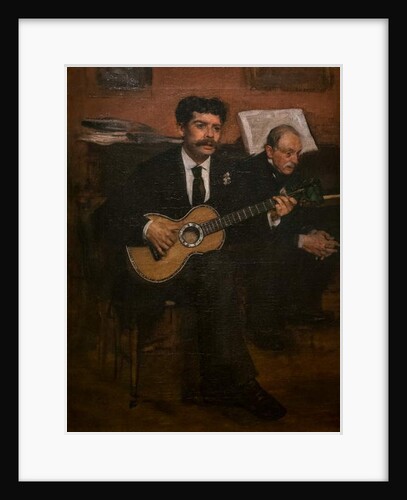 Lorenzo Pagans and Augustus De Gas. Around 1871-72 by Edgar Degas