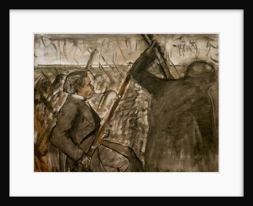 Musicians in the orchestra. Around 1870 by Edgar Degas