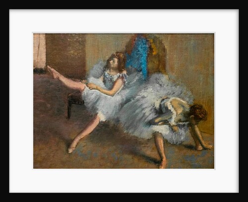 Before the Ballet, detail, 1890-92 by Edgar Degas