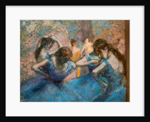 Blue dancers. Around 1893-96 by Edgar Degas