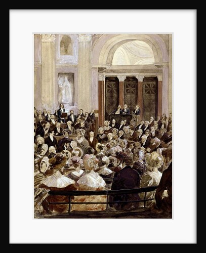 Reception of Victor Hugo at the Academie Francaise, Paris, 3rd June 1841 by Hermann Vogel