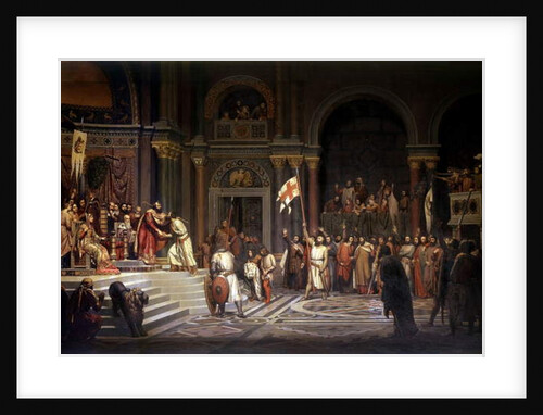 Godfrey of Bouillon received by Alexis Comnene, Emperor of Constantinople, in 1097 by Alexandre-Jean-Baptiste Hesse