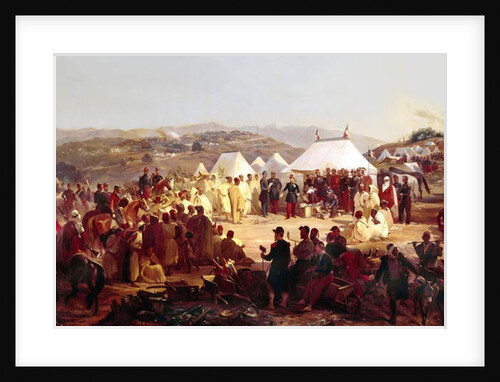 Conquest of Algeria: surrender of the Beni Raten tribe from Kabylia to French Marshal Randon in 1854 by Alfred Charles Ferdinand Decaen