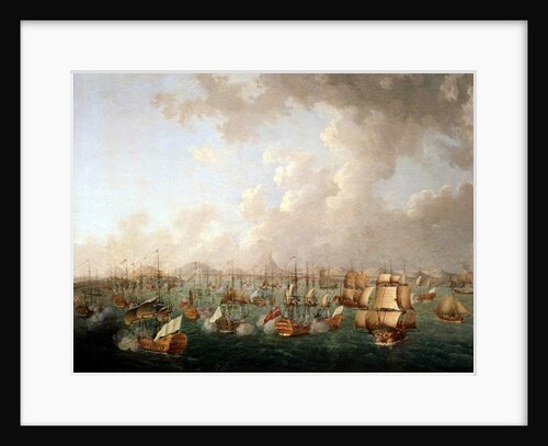 Battle of Porto Praya, 16th April 1781, 1786 by Auguste Louis Marquis de Rossel de Cercy