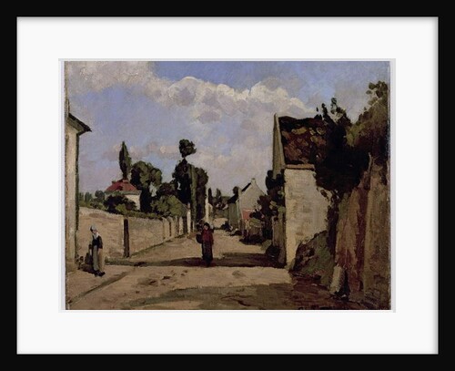 Rue de l'Hermitage, Pontoise, c.1867 by Camille Pissarro