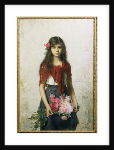 The Flower Seller by Alexei Alexevich Harlamoff