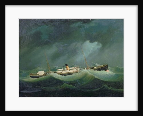 A 'Saville Line' vessel in Rough Weather, c.1870 by English School