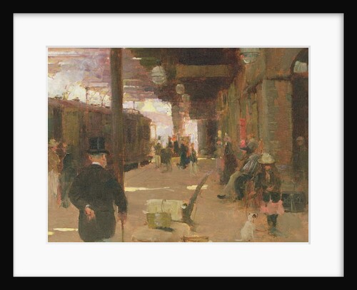Hastings Railway Station by Walter Frederick Osborne