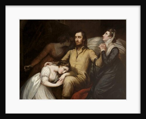Lafayette in the Dungeon at Olmütz with his wife and daughters, 1797 by James Northcote