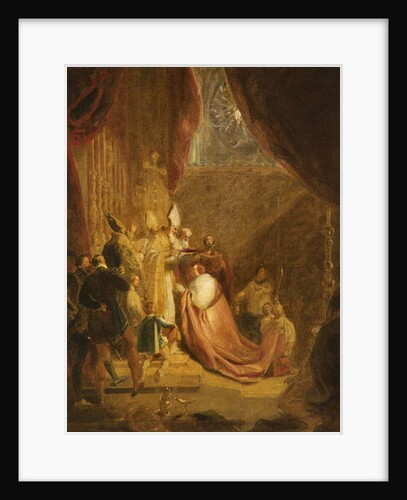 Wolsey Receiving the Cardinal's Hat in Westminster Abbey by George Henry Harlow