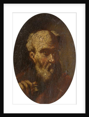 Head of an Old Man by Salvator Rosa (after)