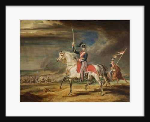 Sir John Leicester, Bt, Exercising His Regiment of Cheshire Yeomanry on the Sands at Liverpool, 1824 by James Ward