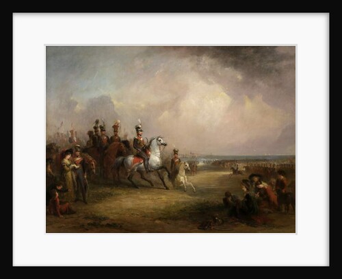 Colonel Sir John Leicester, Bt, and the King's Cheshire Yeomanry Cavalry Exercising on the Sands at Liverpool by George Jones