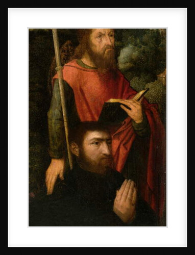 A Male Saint with a Donor by Adriaen Ysenbrandt