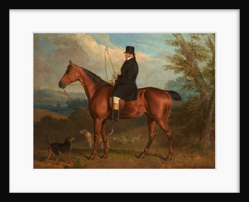 The Reverend W. Parker on a Bay Hunter with Hounds by Richard Dodd Widdas