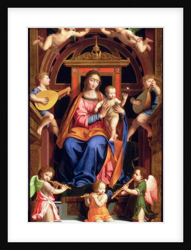 Madonna and Child Enthroned by Bernardino Luini