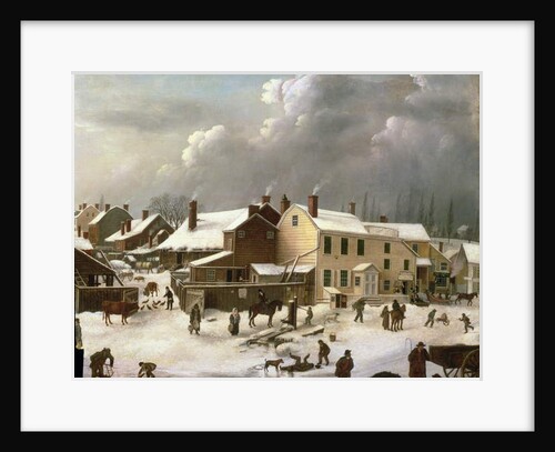 Winter Scene in Brooklyn by Francis Guy