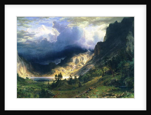 A Storm in the Rocky Mountains - Mt. Rosalie, 1866 by Albert Bierstadt