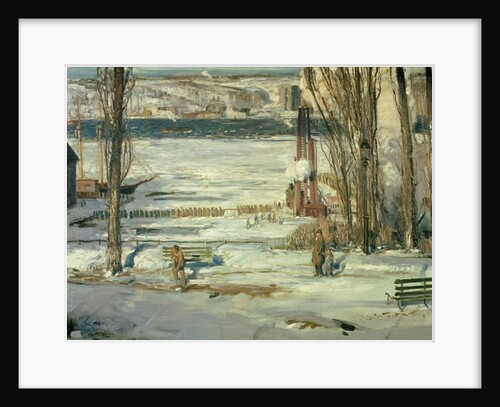 A Morning Snow - Hudson River, 1910 by George Wesley Bellows