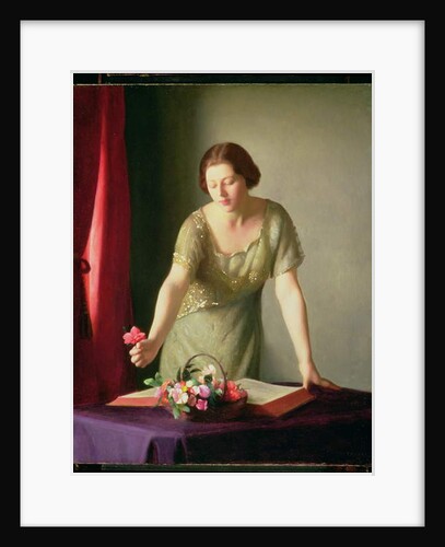 Girl Arranging Flowers, 1922 by William McGregor Paxton