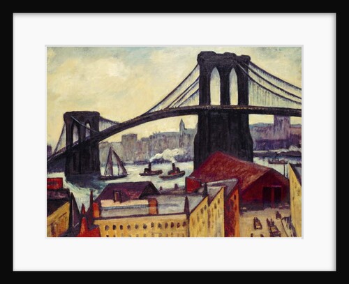 View of Brooklyn Bridge by Samuel Halpert