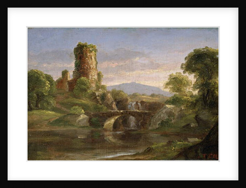 Castle and River by Thomas Cole