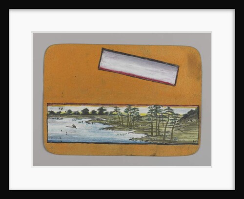 Small Card Decorated with Landscape, c.1880 by Christopher Grant La Farge