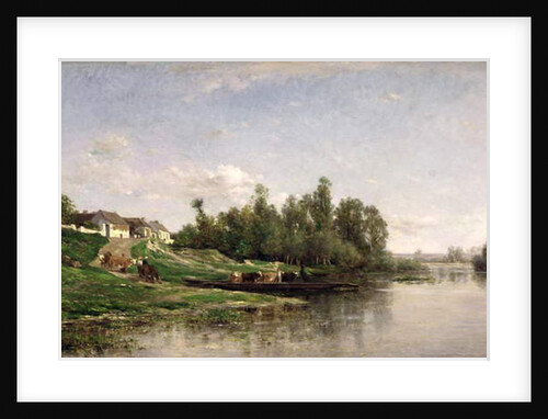 River Scene, 1859 by Charles Francois Daubigny