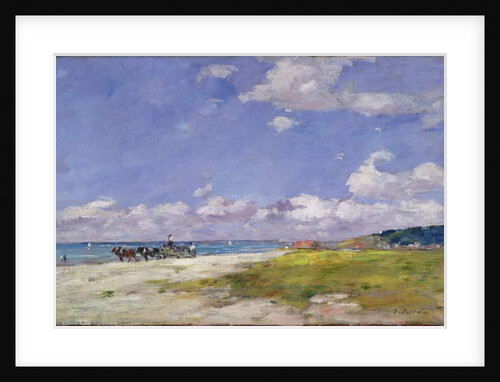 The Beach at Trouville, c.1887-96 by Eugene Louis Boudin