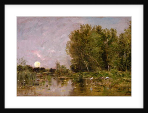 Moonrise, 1877 by Charles Francois Daubigny