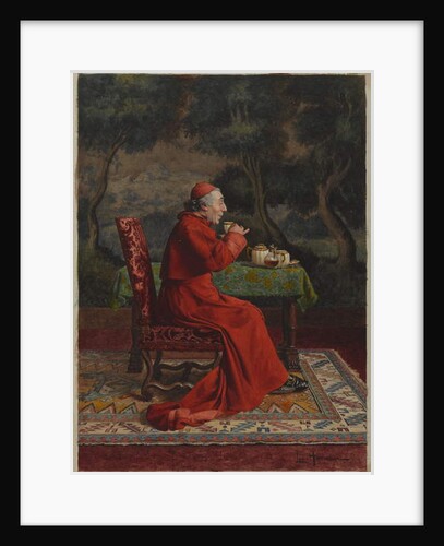 Cardinal Taking Tea by Leo Hermann