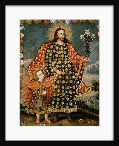 St. Joseph and the Christ Child, late 17th - early 18th century by School Peruvian