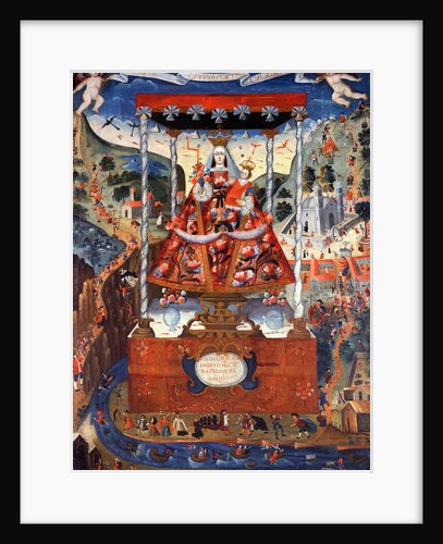 Our Lady of Cocharcas under a Baldacchino, 1765 by School Peruvian