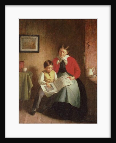 Mother and Boy with Picture Book, 1868 by Platt Powell Ryder