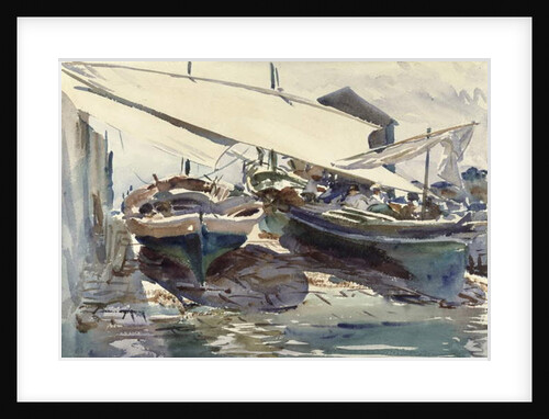 Boats Drawn Up by John Singer Sargent