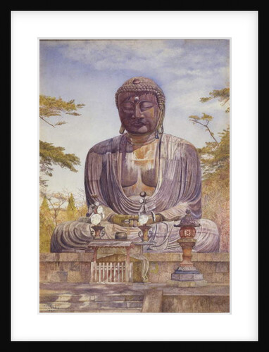 Daibutsu, Great Bronze Statue of Buddha at Kamakura, Japan by Henry Roderick Newman