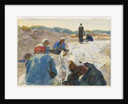 Mending a Sail by John Singer Sargent