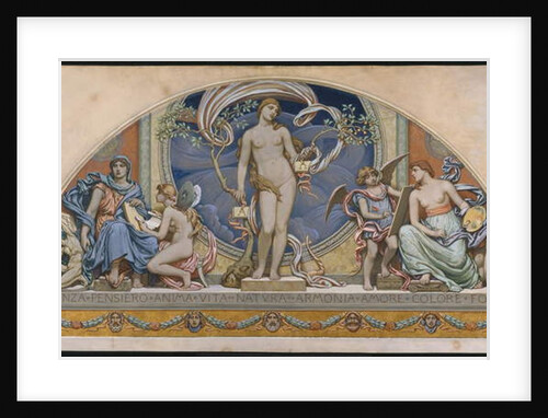 Rome, Representative of the Arts: design for decoration in Bowdoin College, 1894 by Elihu Vedder