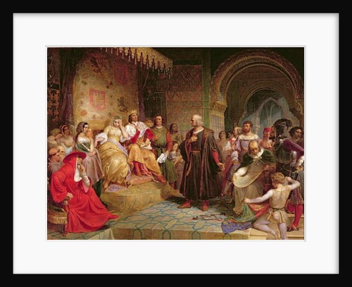 Columbus before the Queen, 1843 by Emanuel Gottlieb Leutze