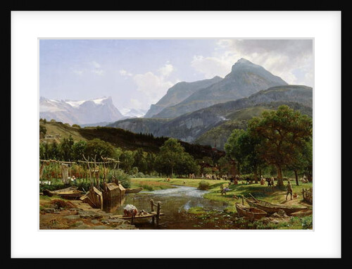 View Near Brunnen on Lake Lucerne, Switzerland, 1857 by Thomas Worthington Whittredge