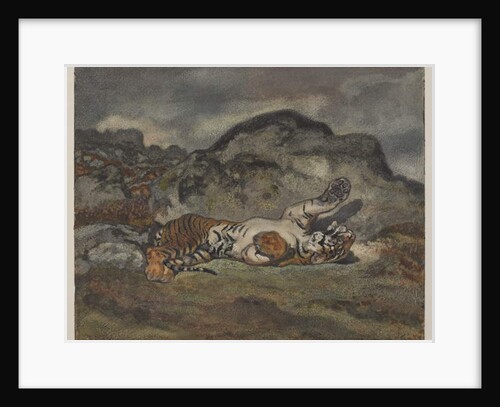 Rolling Tiger, c.1840 by Antoine Louis Barye