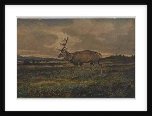 Stag Walking by Antoine Louis Barye