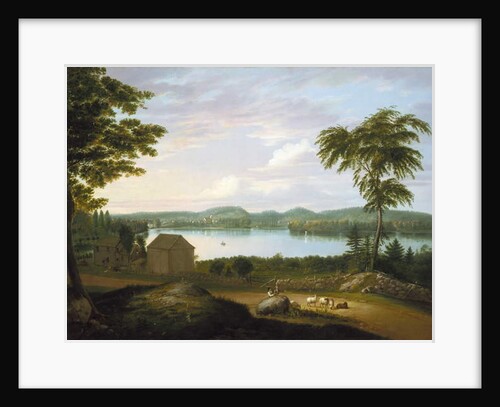 View of Springfield on the Connecticut River, 1819 by Alvan Fisher