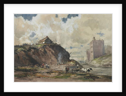 The Way the City is Built, 1877 by Charles Henry Miller