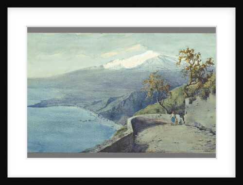 View of Mount Etna from Taormina, Sicily, 1925 by Charles King Wood