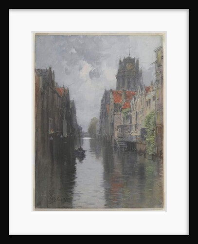 Behind the Groote Kirk, Dordrecht, c.1880s by Francis Hopkinson Smith