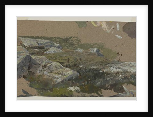 Study of Rocks, 1870s-1880s by William Trost Richards
