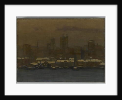 River Front, New York in Winter, c.1912 by Hamilton Easter Field